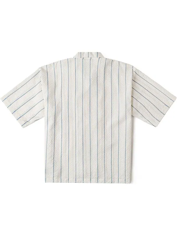 Рубашка stripe short-sleeved shirts 'white blue' Vans — изображение 2 из 2, белый/синий