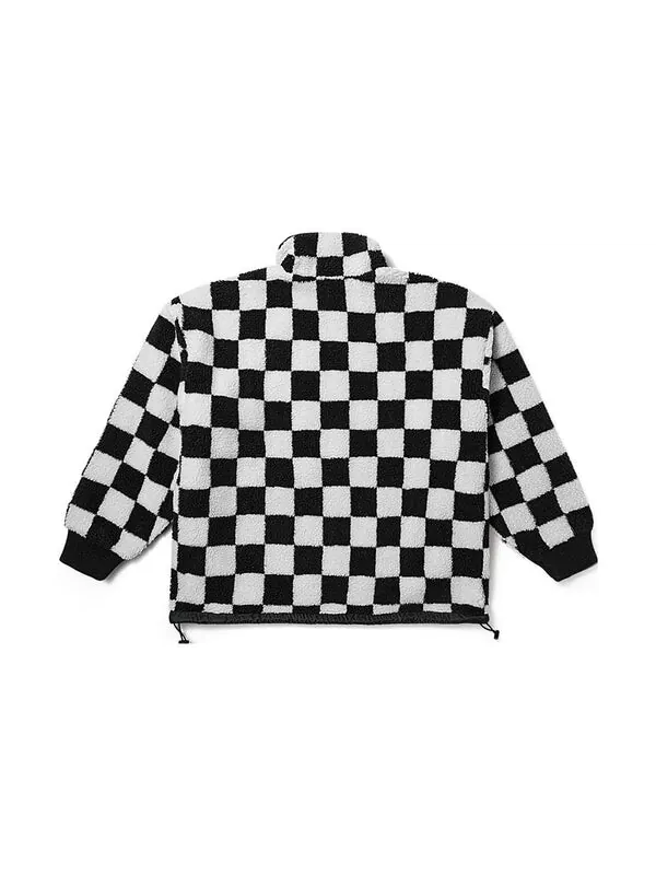 Куртка checkerboard sherpa jacket 'white black' Vans — изображение 2 из 2, белый/черный