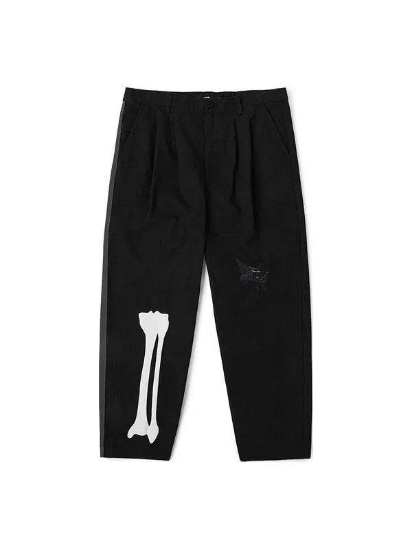 Брюки asia artist collection woven trousers 'black' Vans — изображение 1 из 2, черный