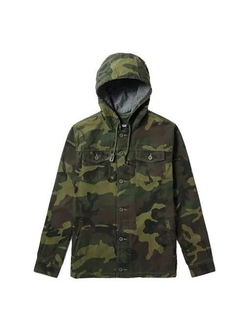 Куртка men's hooded coach jacket camouflage Vans