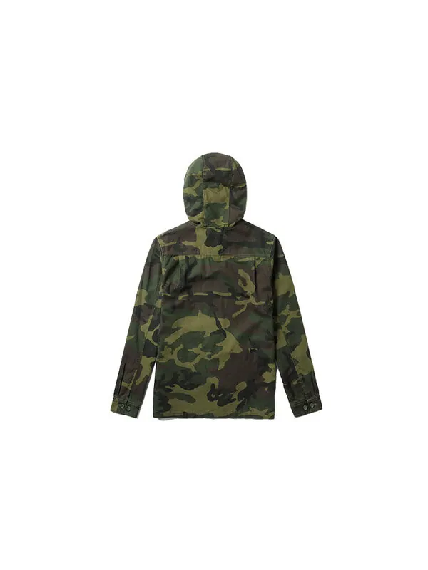 Куртка men's hooded coach jacket camouflage Vans — изображение 2 из 2, бежевый