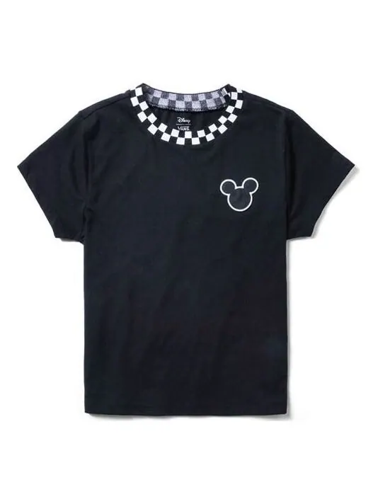 Футболка Vans x Disney Crossover Grid Mickey Round Neck Short Sleeve Black