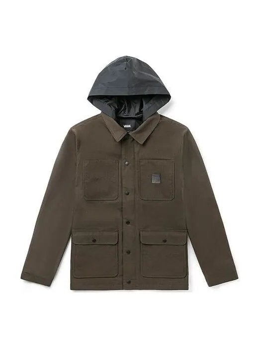 Куртка men's cargo casual hooded jacket brown Vans — изображение 1 из 4, коричневый