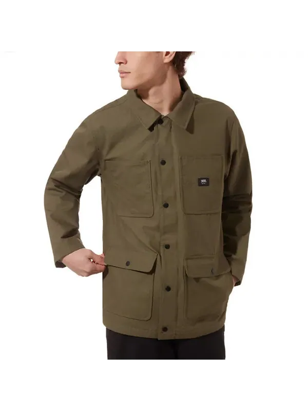 Куртка men's cargo casual hooded jacket brown Vans — изображение 3 из 4, коричневый