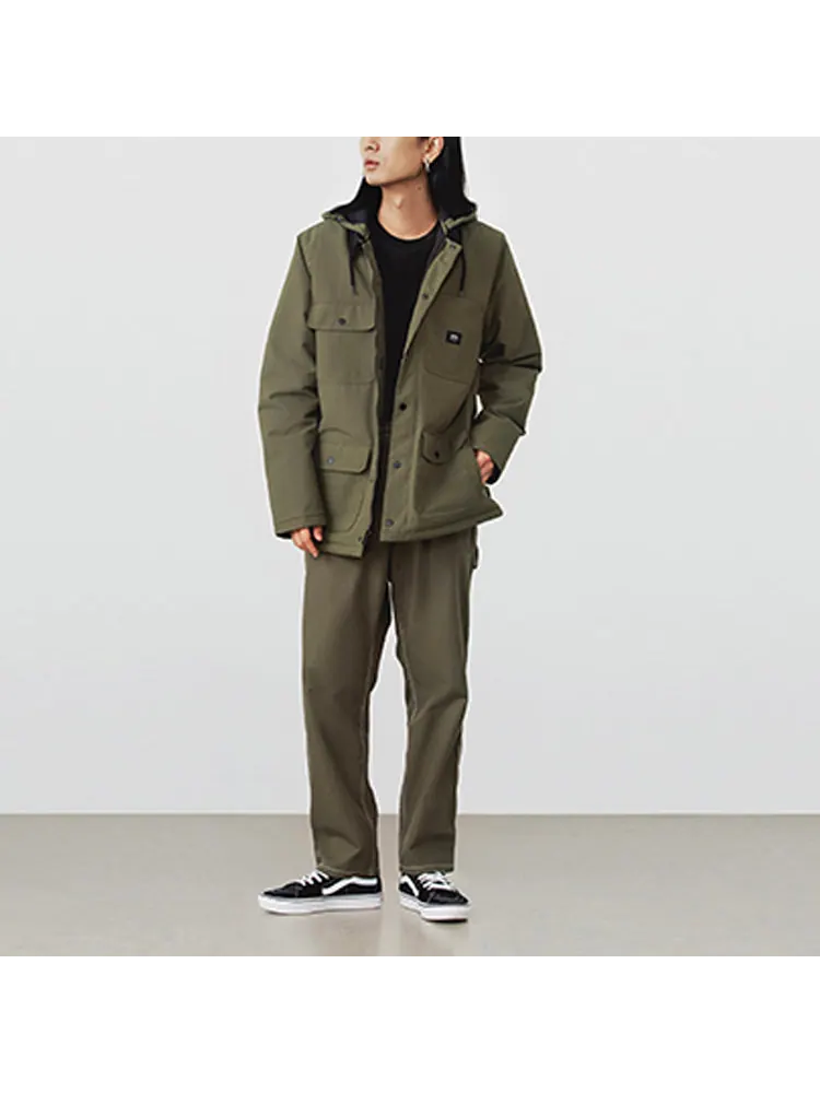 Пальто Vans Drill Chore Coat 'Olive Green' — изображение 3 из 7, оливковый зеленый