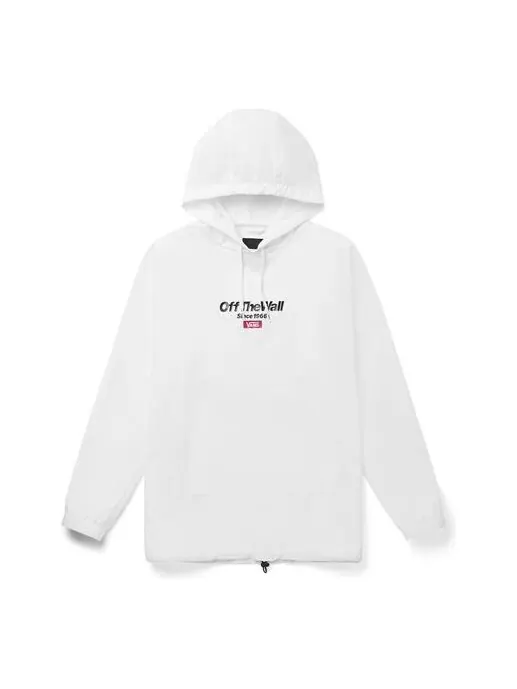 Куртка men's logo printing hooded jacket white Vans — изображение 1 из 2, белый