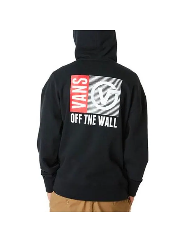 Толстовка mens sweater hooded side zipper black Vans — изображение 4 из 4, черный