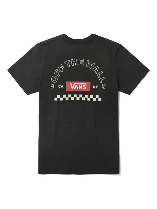 Футболка men's alphabet logo casual sports short sleeve black Vans