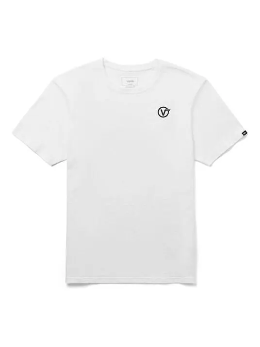Футболка men's casual sports round neck short sleeve white Vans