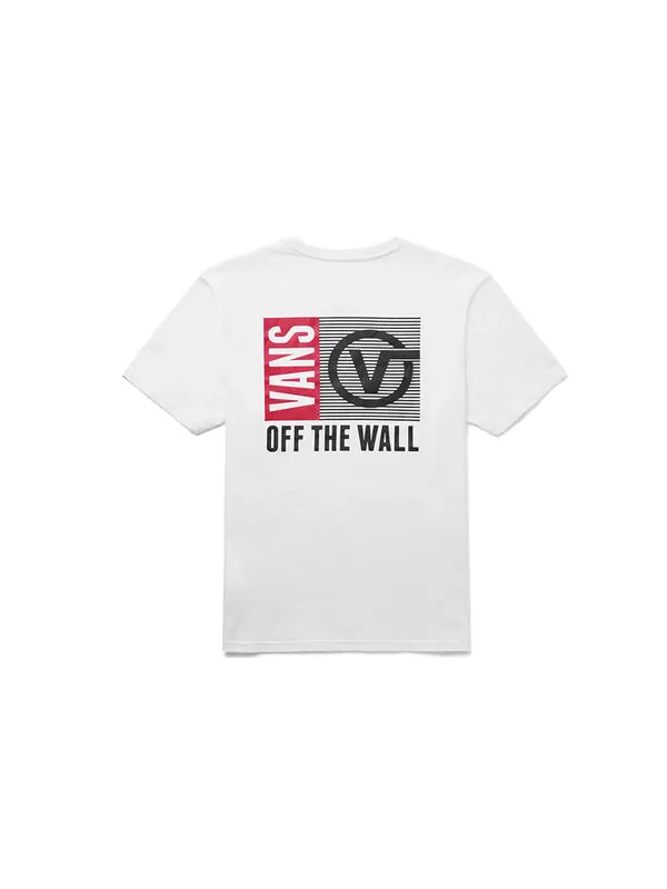 Футболка men's casual sports round neck short sleeve white Vans — изображение 2 из 2, белый