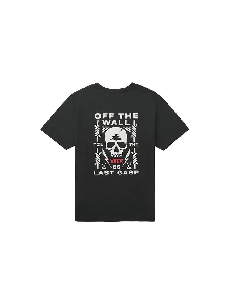 Футболка Men's Vans Casual Sports Skeleton Printing Short Sleeve Black — изображение 2 из 4, черный