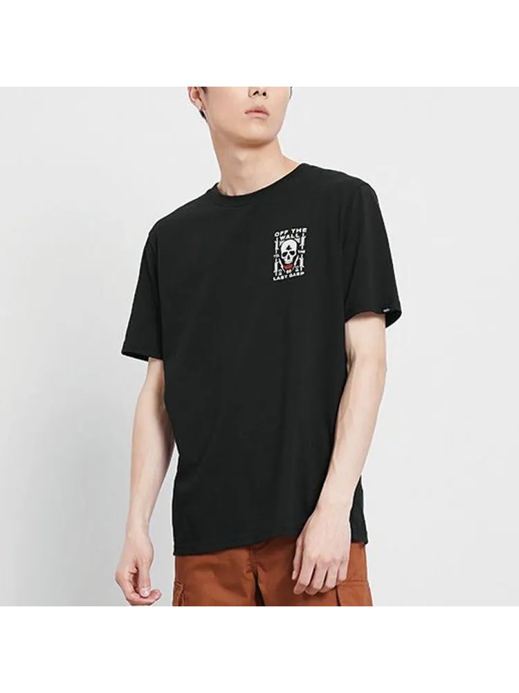 Футболка Men's Vans Casual Sports Skeleton Printing Short Sleeve Black — изображение 3 из 4, черный