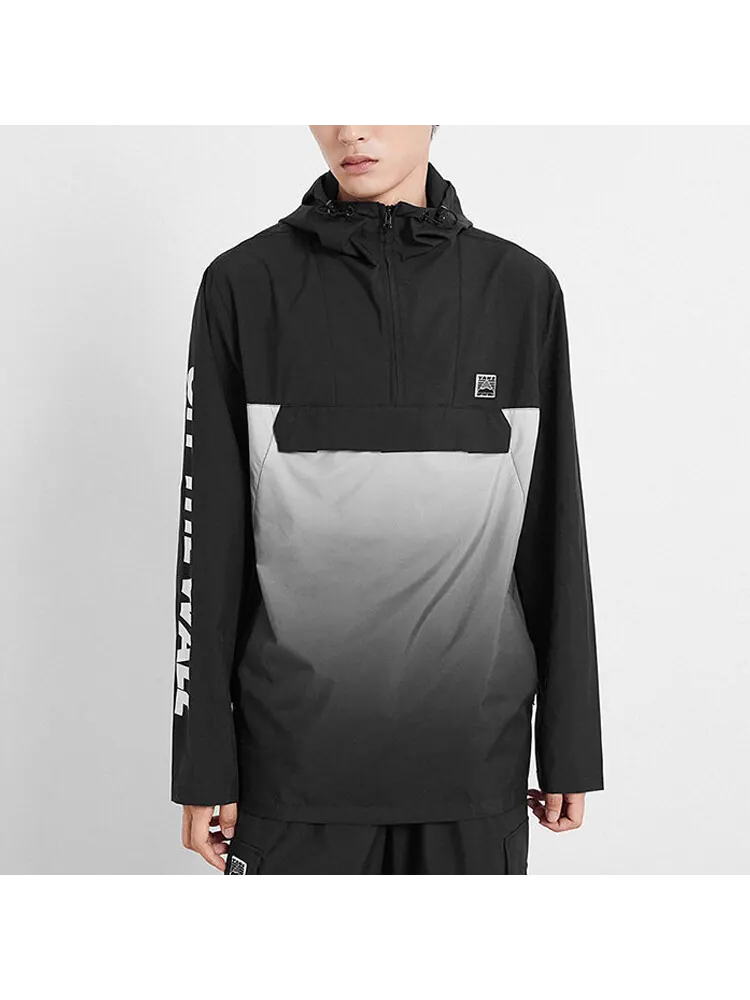 Куртка Vans Splicing Athleisure Casual Sports Hooded — изображение 3 из 5, черный