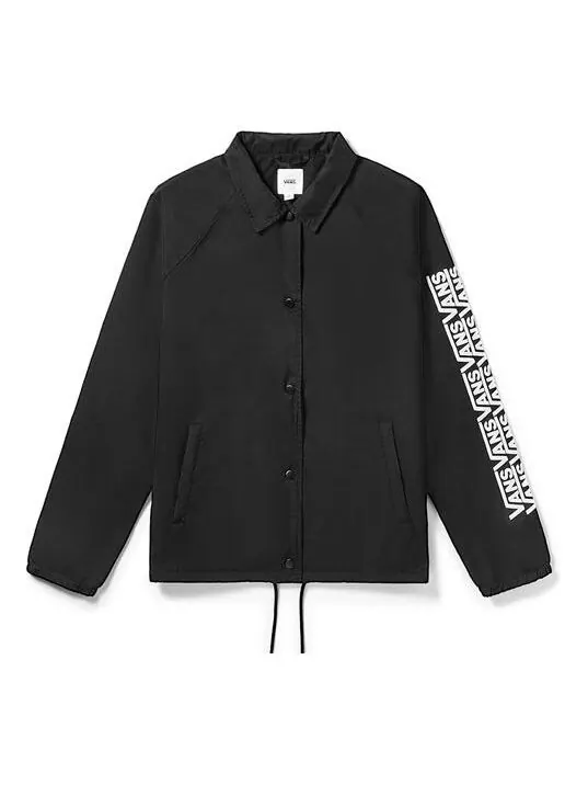 Куртка logo printing coach jacket black Vans — изображение 1 из 2, черный