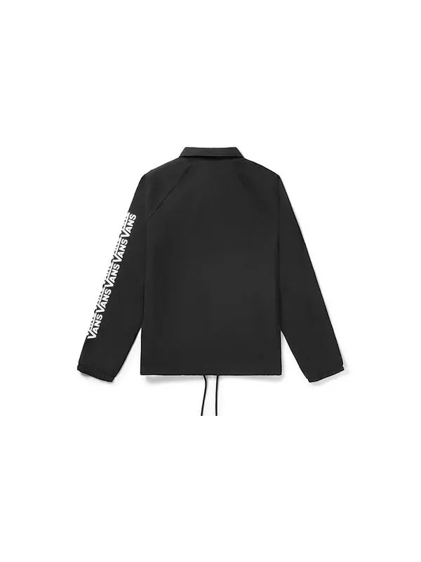 Куртка logo printing coach jacket black Vans — изображение 2 из 2, черный