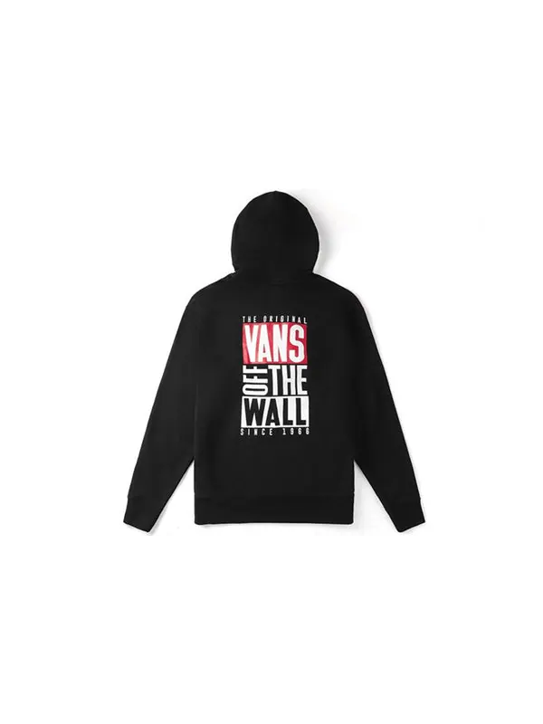 Толстовка 2019 winter men's casual sports hooded pullover sweater top black Vans — изображение 2 из 4, черный