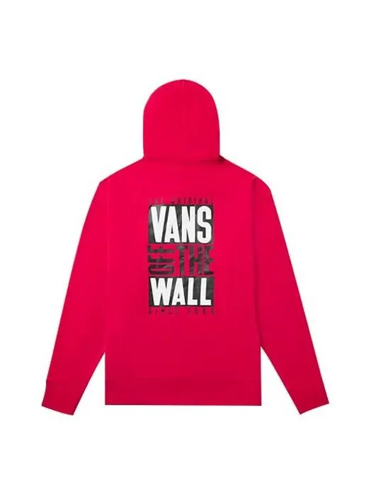 Толстовка logo alphabet printing couple style red Vans