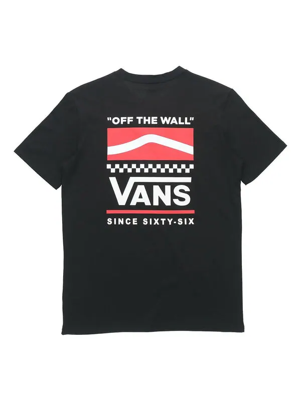 Футболка graphic t-shirt 'black white' Vans — изображение 2 из 3, черный/белый