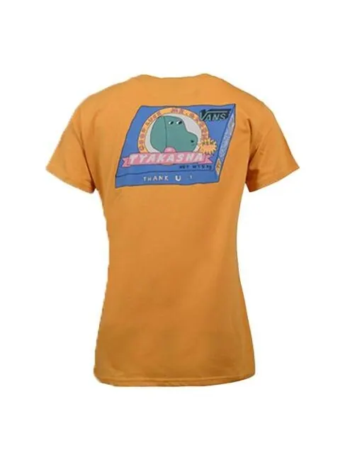 Футболка alphabet printing short sleeve yellow Vans — изображение 1 из 2, желтый