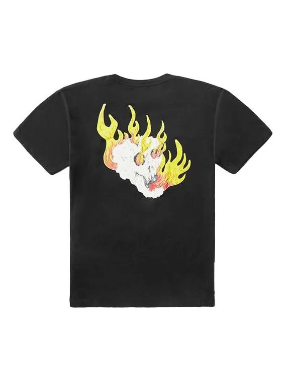Футболка back printing short sleeve couple style black Vans