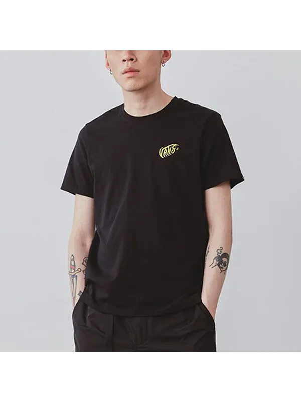 Футболка men's artist printed round neck tee black Vans — изображение 3 из 4, черный