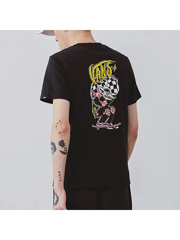 Футболка men's artist printed round neck tee black Vans — изображение 4 из 4, черный