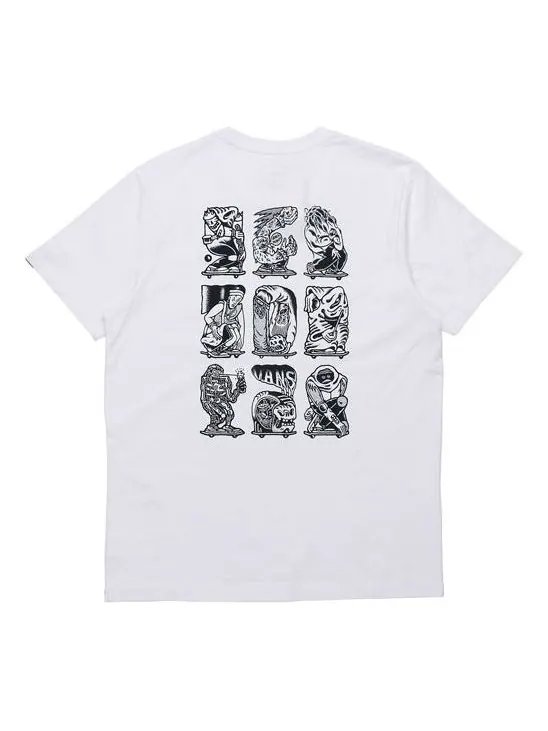 Футболка men's asian artist crossover series pattern printing short sleeve white Vans