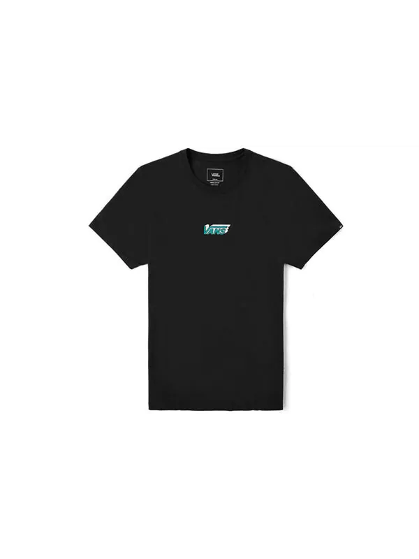 Футболка men's asian artist series logo pattern printing short sleeve black Vans — изображение 2 из 4, черный