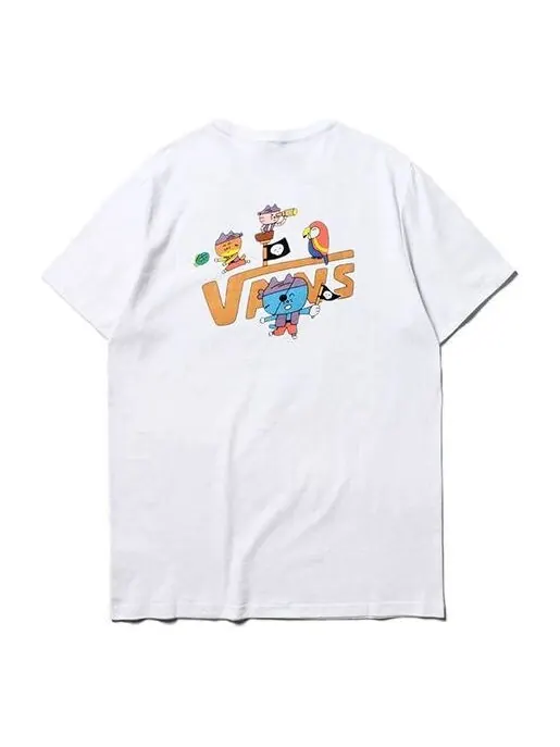 Футболка men's asian artist crossover series pattern printing short sleeve white Vans — изображение 1 из 4, белый