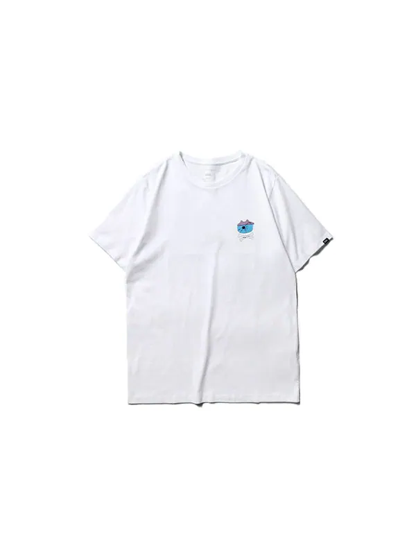 Футболка men's asian artist crossover series pattern printing short sleeve white Vans — изображение 2 из 4, белый