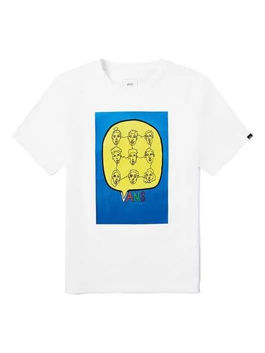 Футболка men's asian artist crossover series printing short sleeve white Vans