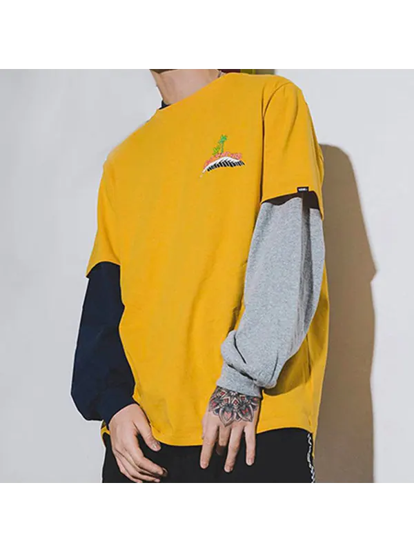 Футболка men's asian artist crossover series printing short sleeve yellow Vans — изображение 4 из 4, желтый