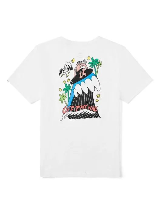 Футболка men's asian artist crossover series printing short sleeve white Vans