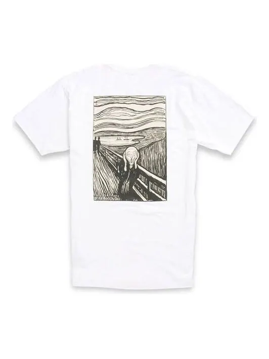 Футболка x moma munch t-shirt 'white' Vans — изображение 1 из 2, белый