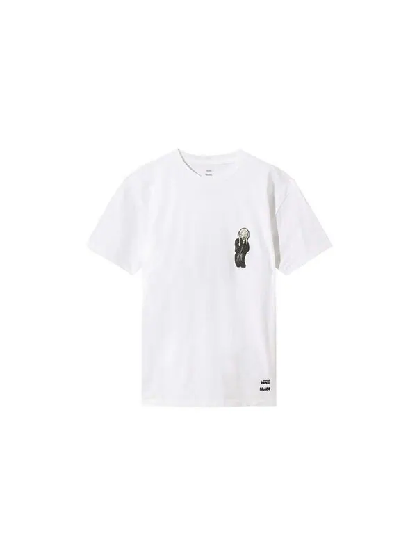 Футболка x moma munch t-shirt 'white' Vans — изображение 2 из 2, белый