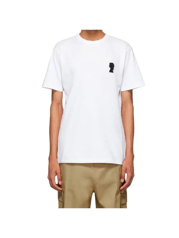 Футболка men's x jim goldberg small silhouette embroidery short sleeve white Vans — изображение 3 из 4, белый