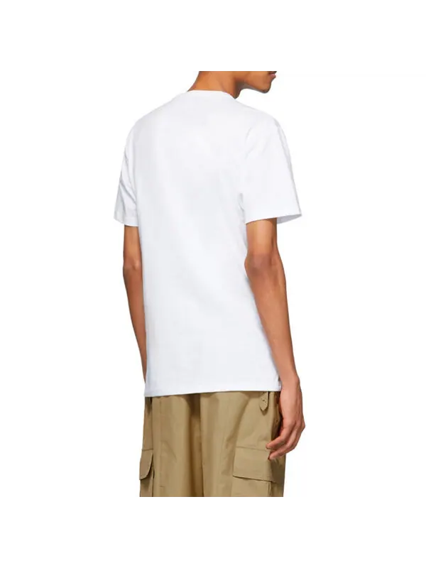 Футболка men's x jim goldberg small silhouette embroidery short sleeve white Vans — изображение 4 из 4, белый