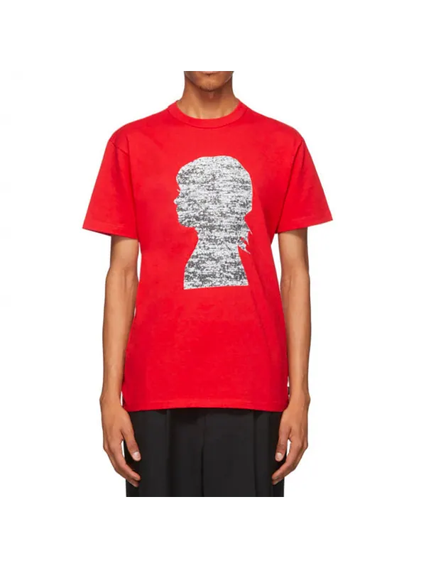 Футболка men's x jim goldberg silhouette print red Vans — изображение 3 из 4, красный