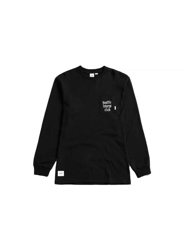 Футболка vault x wtaps long sleeve t-shirt 'black' Vans — изображение 2 из 2, черный/белый/серый