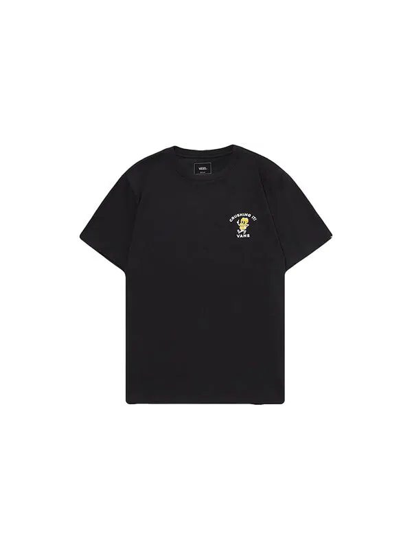 Футболка men's funny printing casual short sleeve black Vans — изображение 2 из 2, черный