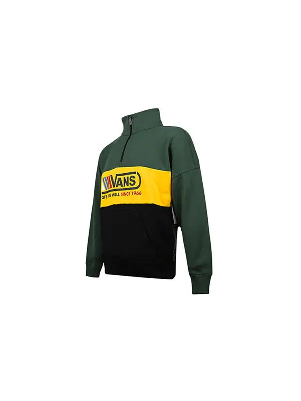 Толстовка stitching pullover sweater men green Vans — изображение 2 из 3, зеленый