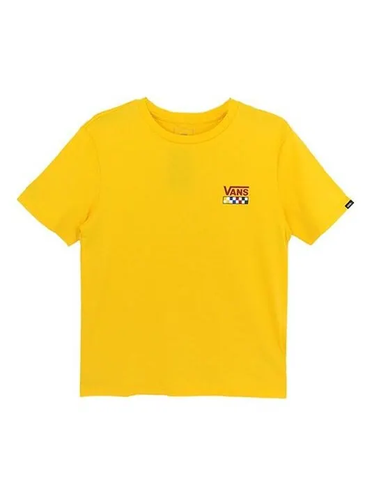 Футболка men's alphabet casual short sleeve yellow Vans — изображение 1 из 2, желтый