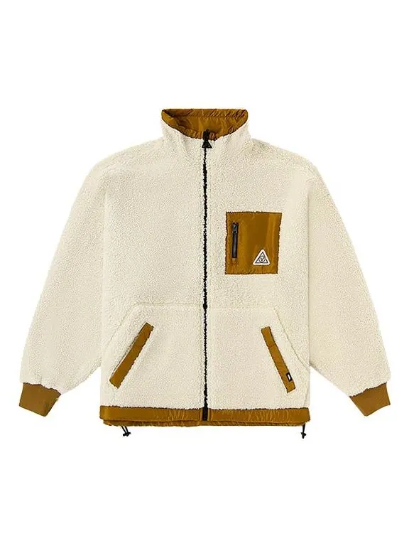 Пальто Vans Faux Sherpa Jacket Reversible Coat 'Brown Beige' — изображение 1 из 5, мульти