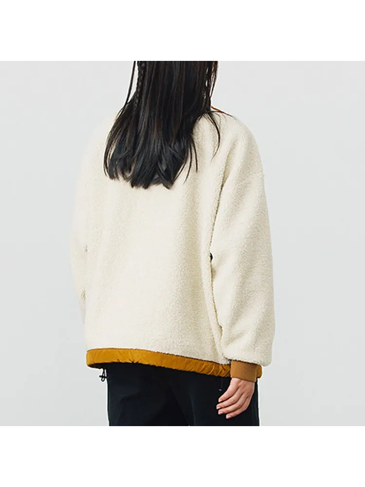 Пальто Vans Faux Sherpa Jacket Reversible Coat 'Brown Beige' — изображение 5 из 5, мульти
