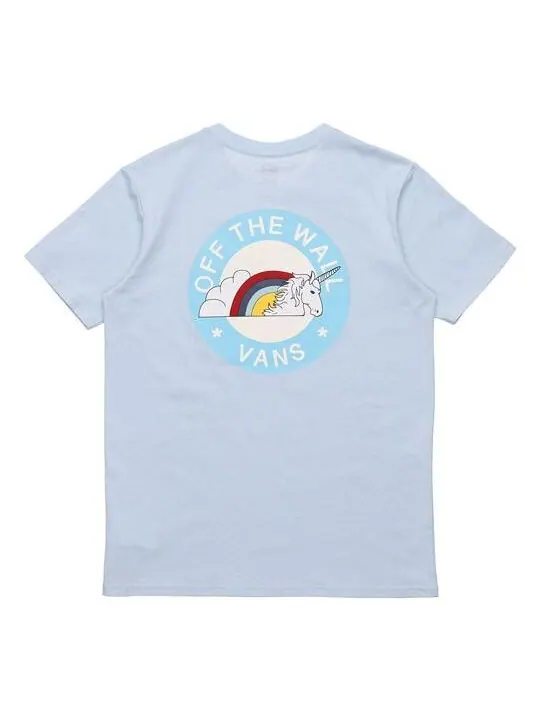 Футболка printing short sleeve light blue Vans — изображение 1 из 4, светлый синий