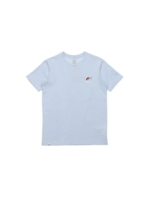Футболка printing short sleeve light blue Vans — изображение 2 из 4, светлый синий