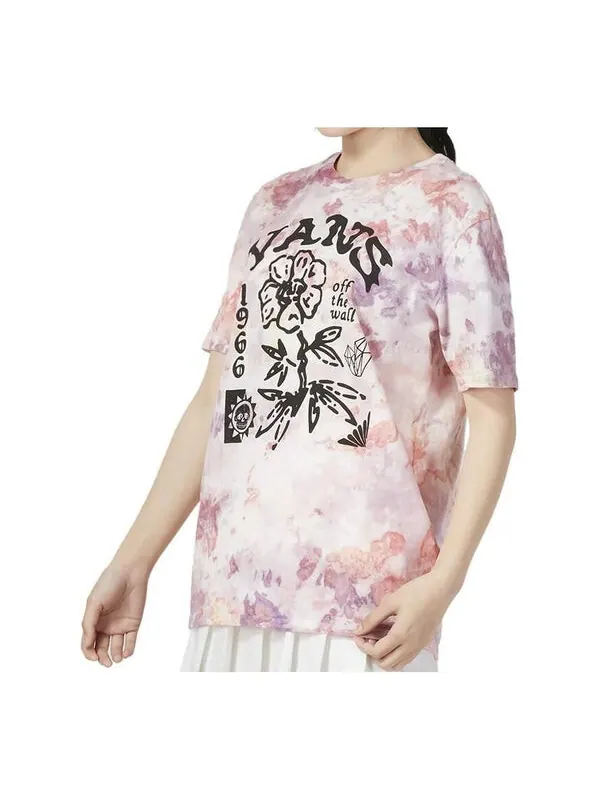 Футболка short-sleeved printed t-shirt 'pink' Vans — изображение 1 из 2, розовый/мульти
