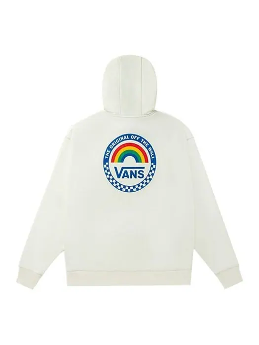 Толстовка anaheim rainbow oversized hoodie 'white' Vans — изображение 1 из 4, белый