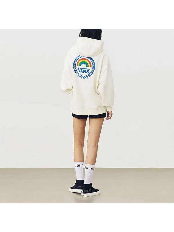 Толстовка anaheim rainbow oversized hoodie 'white' Vans — изображение 4 из 4, белый