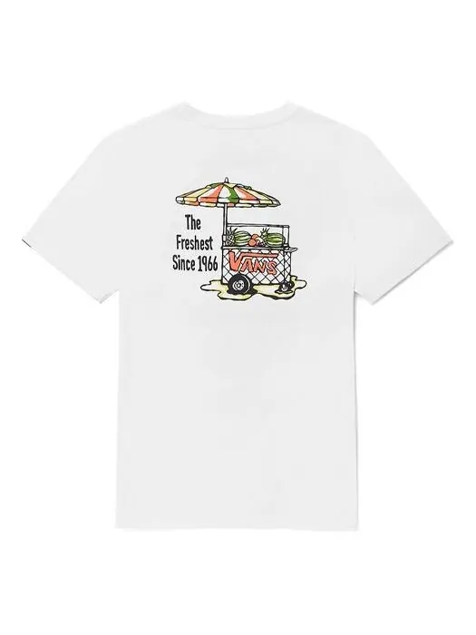 Футболка Vans Funny Printing Sports Round Neck Short Sleeve Unisex White